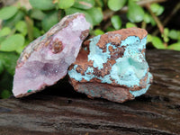 Natural Drusy Salrose with Chrysocolla and Malachite x 12 From Kakanda, Congo - Toprock Gemstones and Minerals 