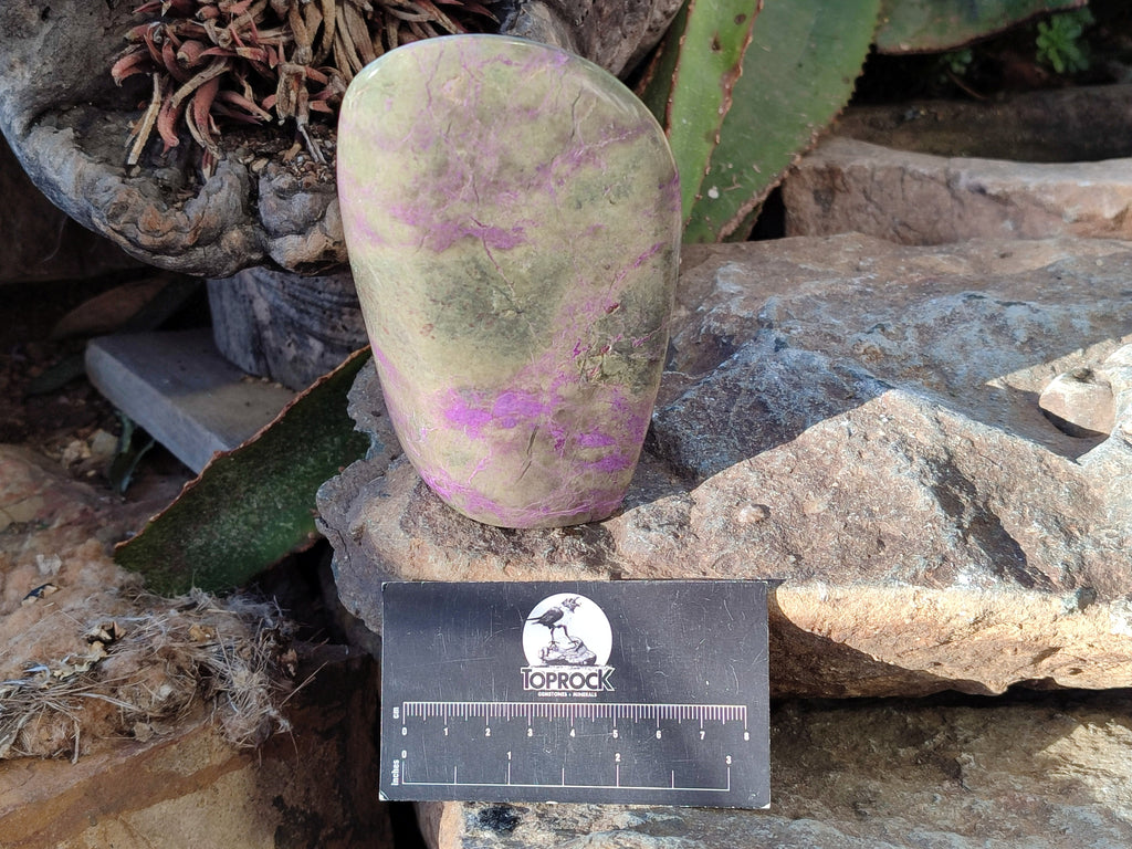 Polished Stichtite Standing Free Forms x 2 From Barberton, South Africa - Toprock Gemstones and Minerals 