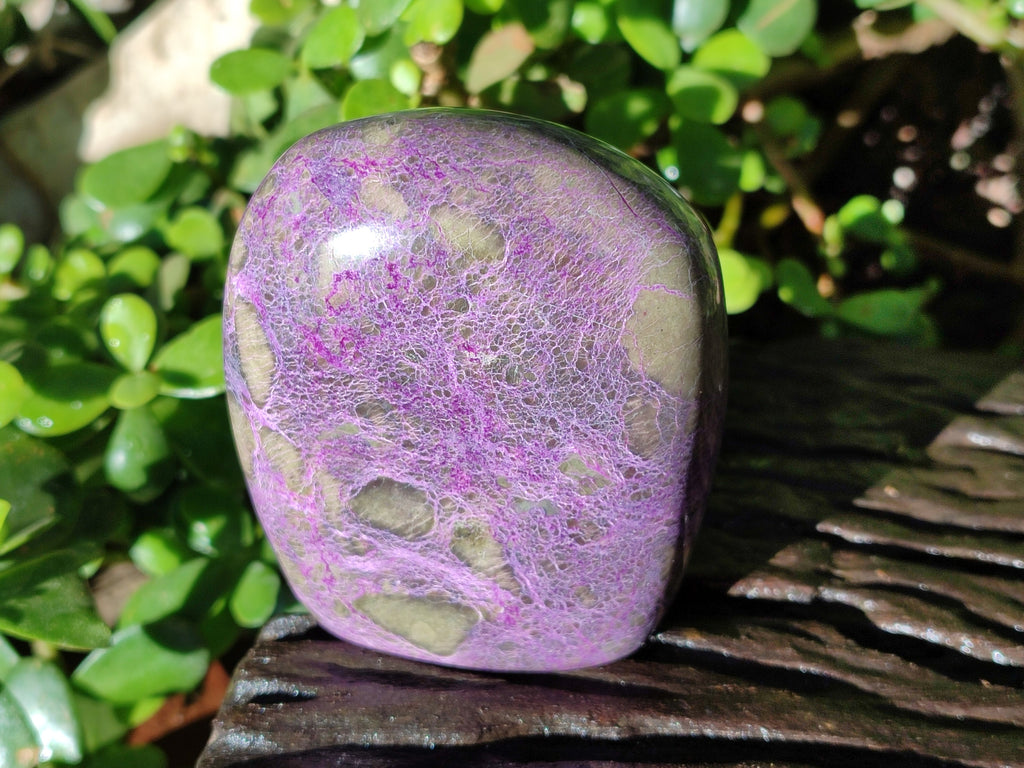 Polished Stichtite Standing Free Forms x 2 From Barberton, South Africa - Toprock Gemstones and Minerals 