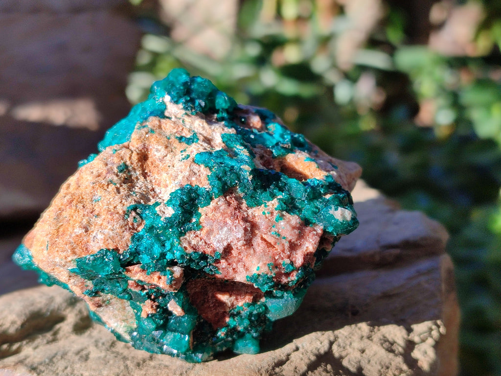 Natural Dioptase On Dolomite Specimens x 2 From Likasi, Congo - Toprock Gemstones and Minerals 