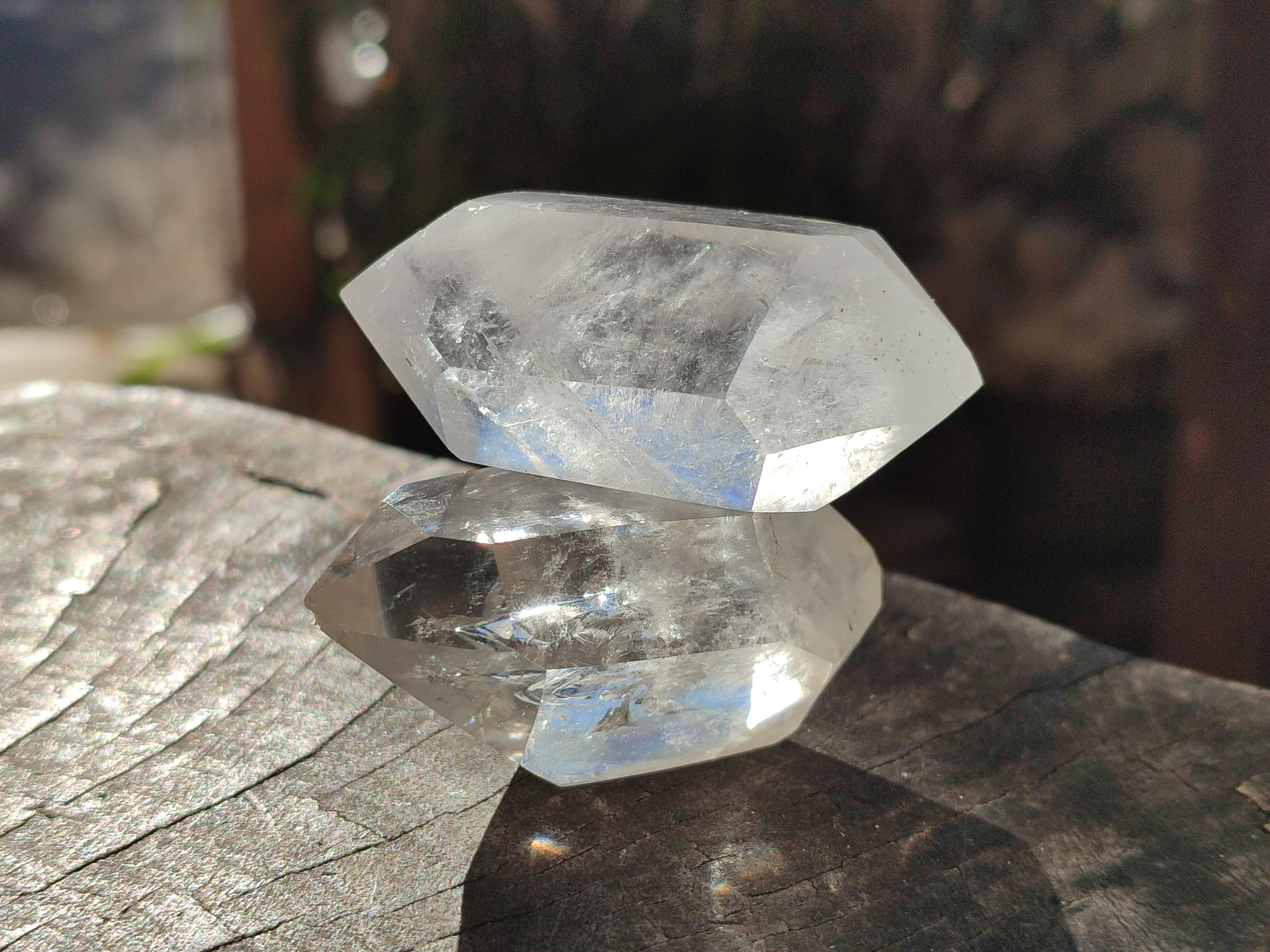 Polished Double Terminated Quartz Crystals x 24 From Madagascar - Toprock Gemstones and Minerals 