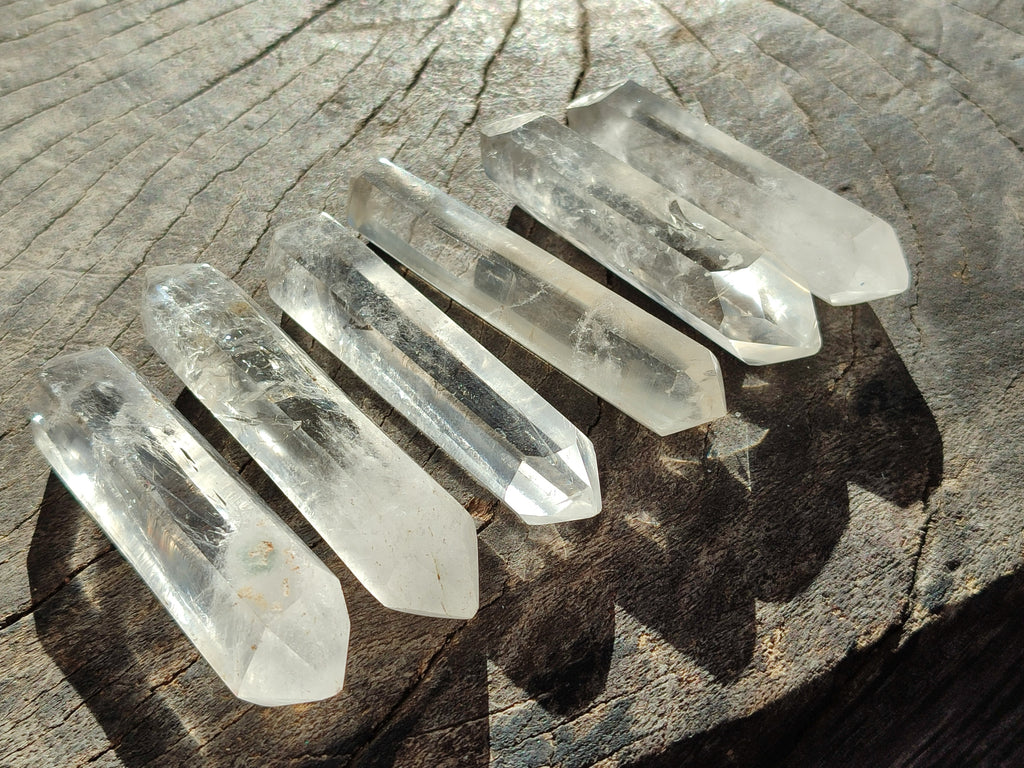 Polished Double Terminated Quartz Crystals x 24 From Madagascar - Toprock Gemstones and Minerals 