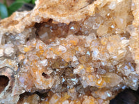 Natural Limonite Quartz Clusters x 4 From Solwezi, Zambia - Toprock Gemstones and Minerals 