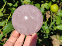 Polished Star Rose Quartz Spheres x 2 From Ambatondrazaka, Madagascar - Toprock Gemstones and Minerals 