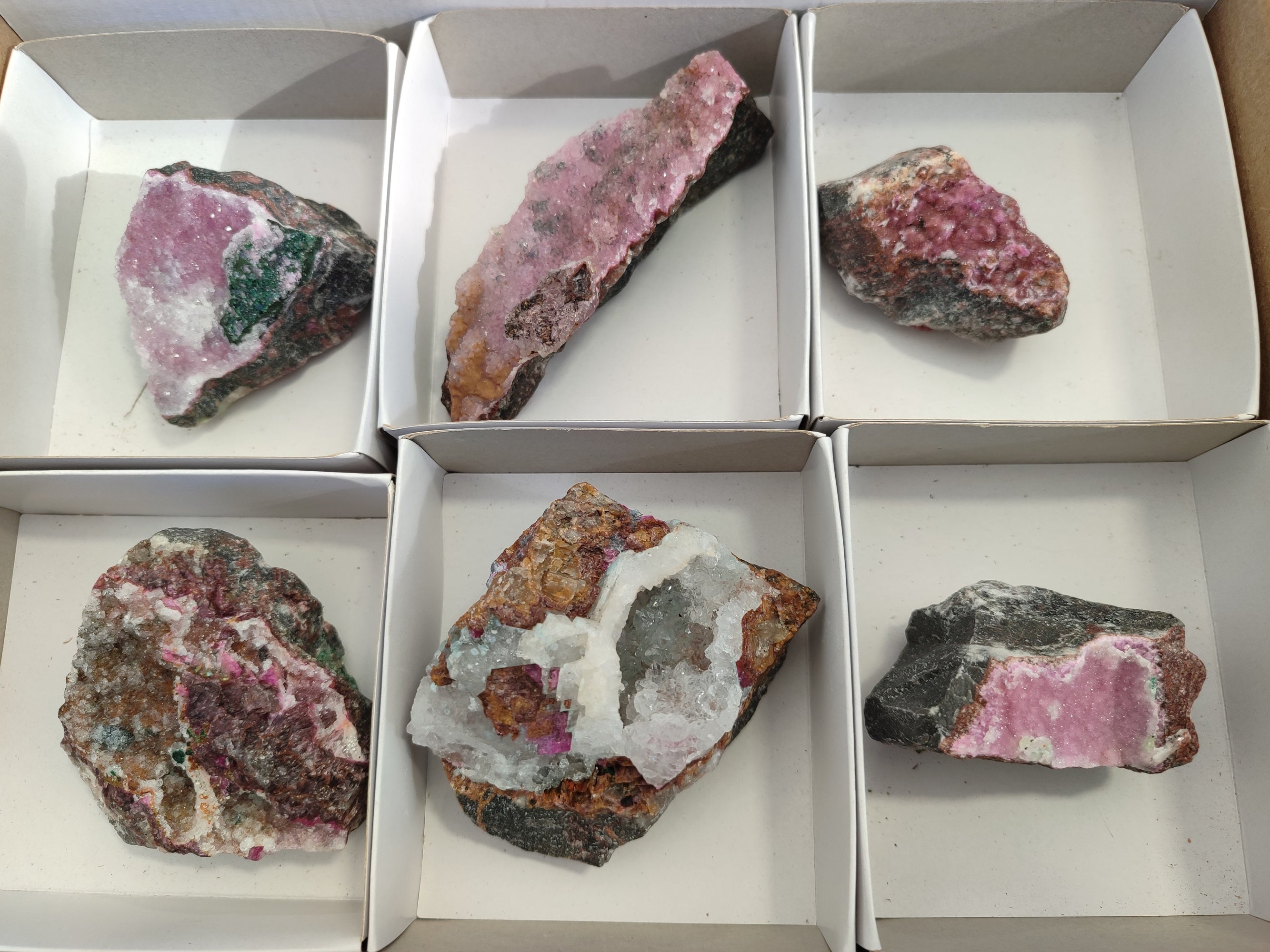 Natural Drusy Salrose with Malachite x 6 From Kakanda, Congo - Toprock Gemstones and Minerals 