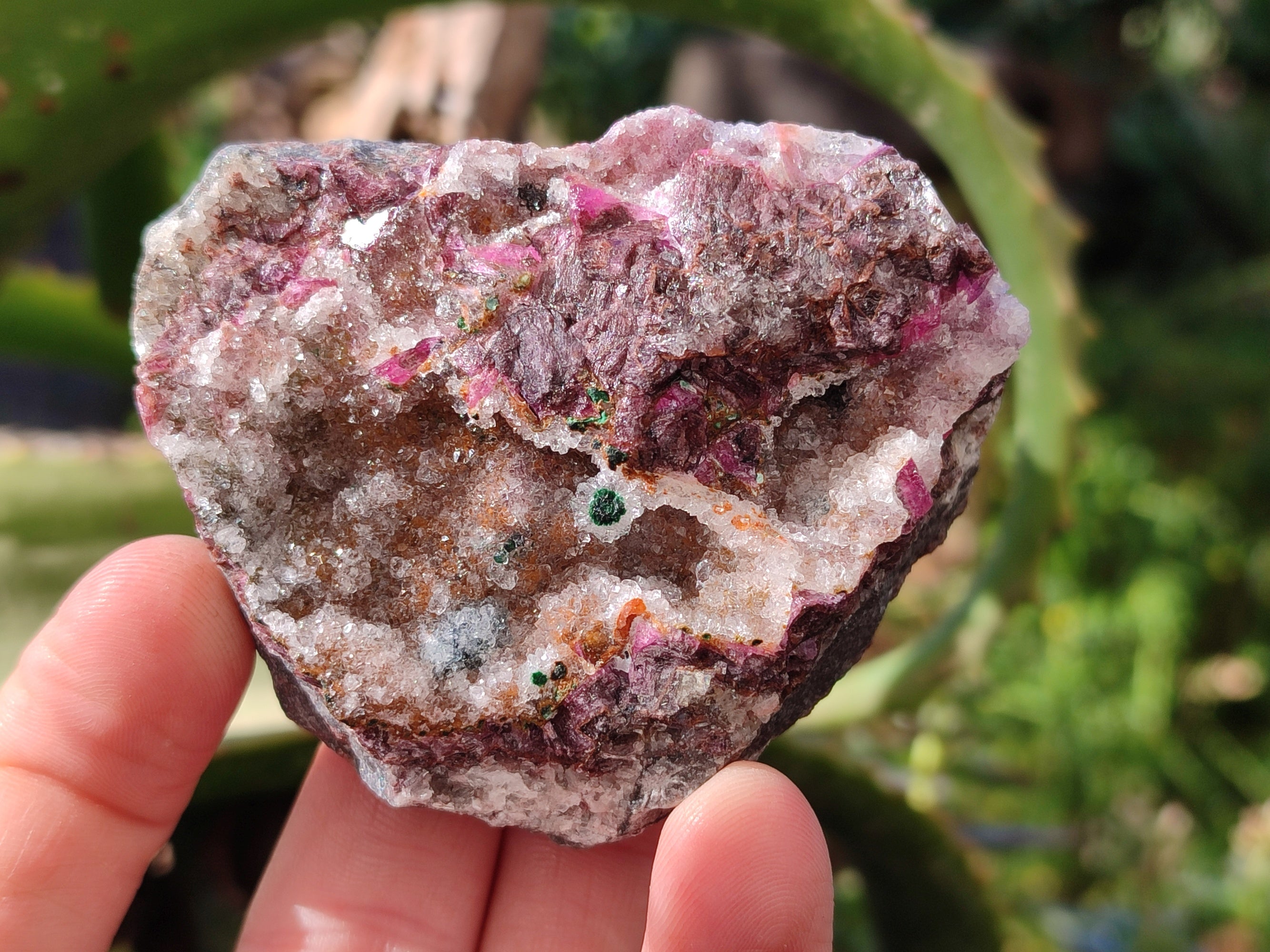Natural Drusy Salrose with Malachite x 6 From Kakanda, Congo - Toprock Gemstones and Minerals 