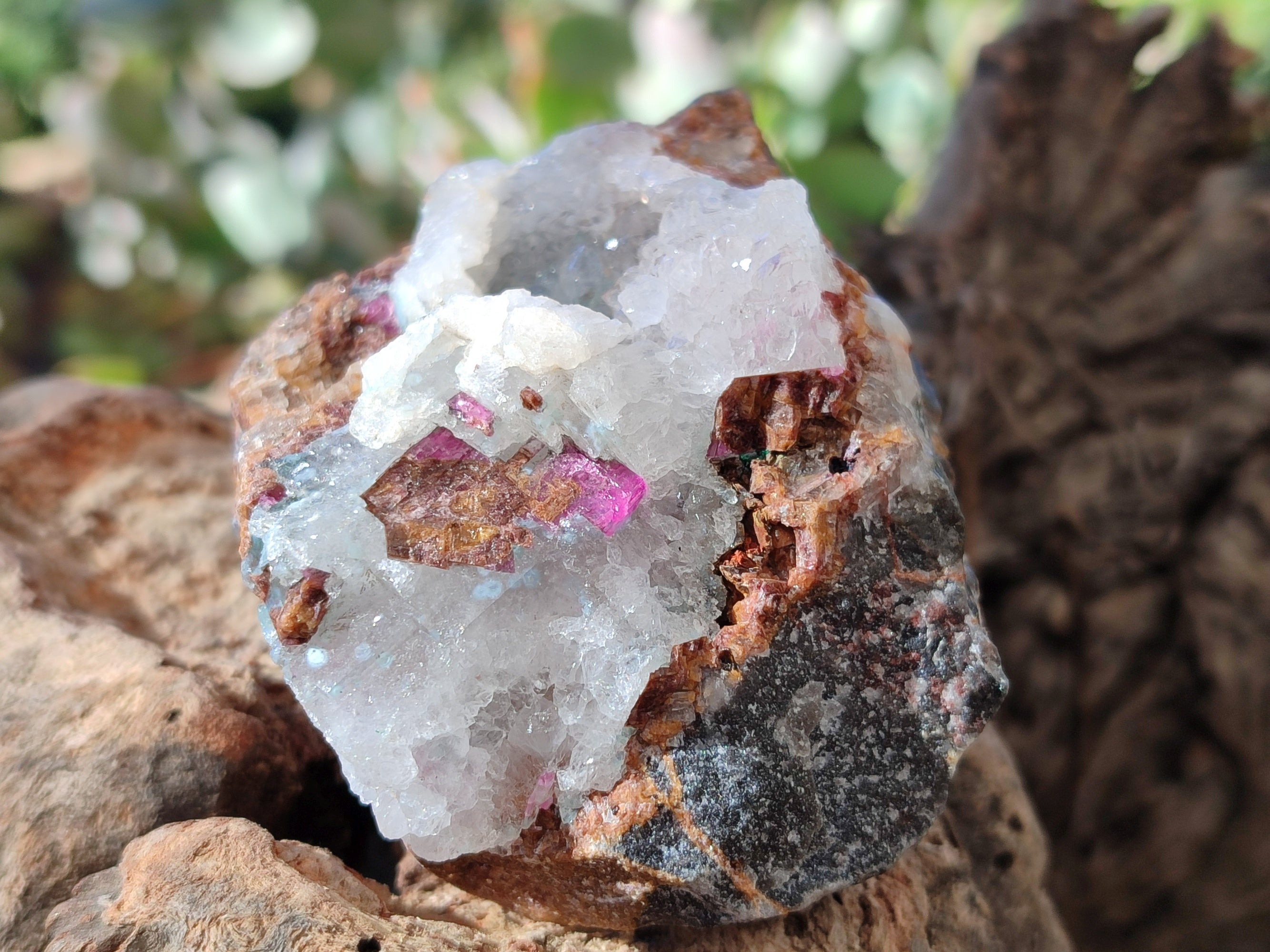 Natural Drusy Salrose with Malachite x 6 From Kakanda, Congo - Toprock Gemstones and Minerals 