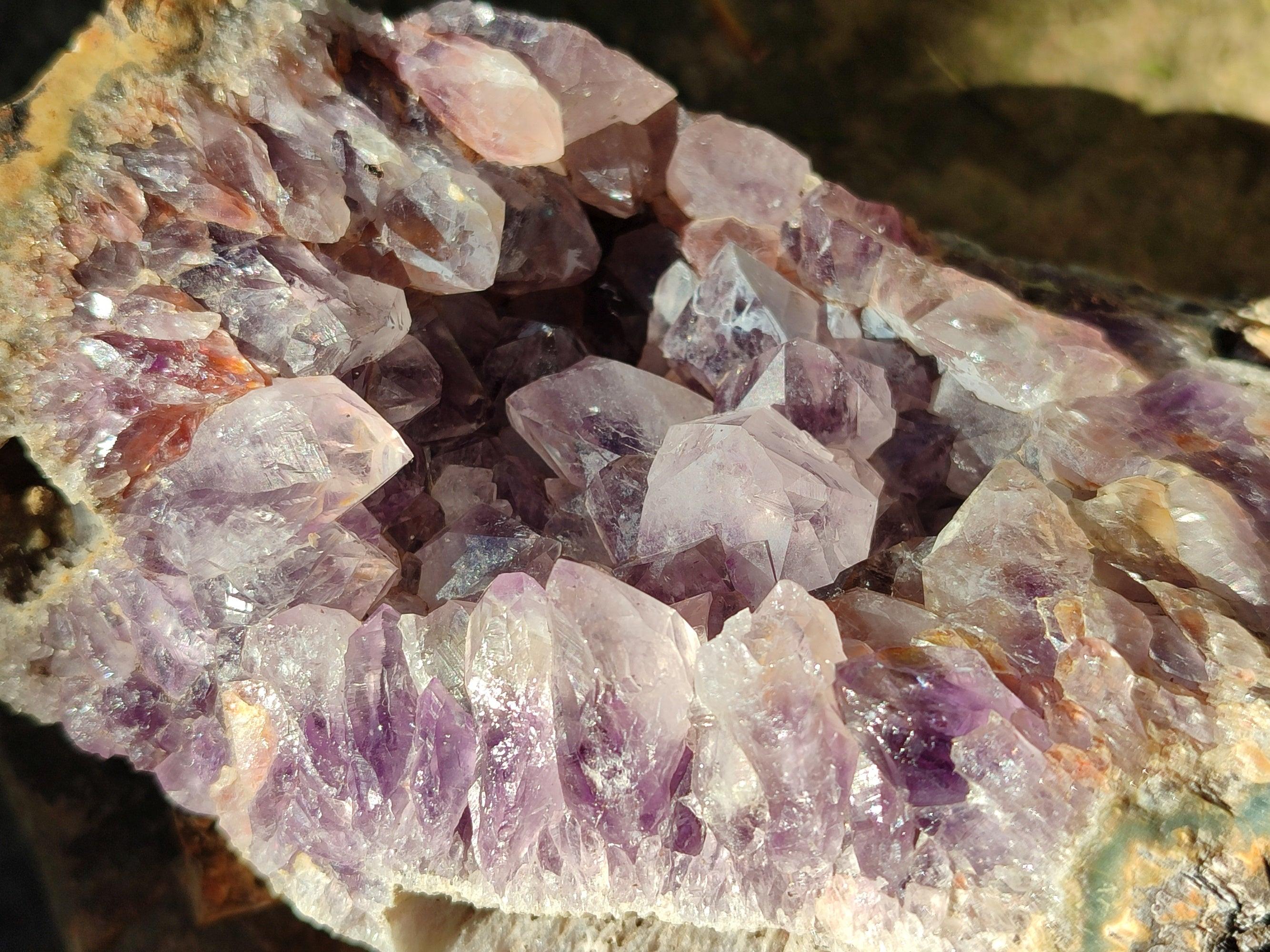 Natural Zululand Amethyst Geodes x 2 From Jozini, South Africa - Toprock Gemstones and Minerals 