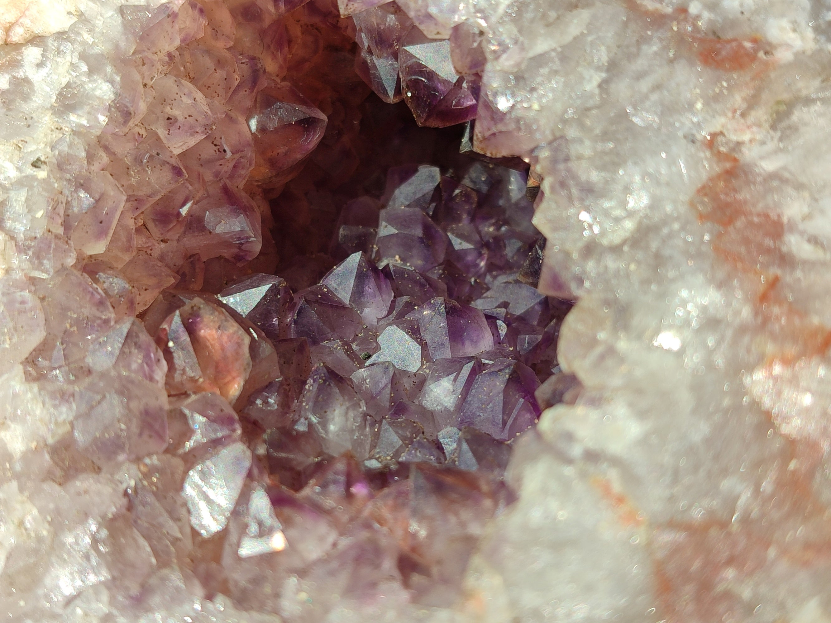 Natural Zululand Amethyst Geodes x 2 From Jozini, South Africa - Toprock Gemstones and Minerals 