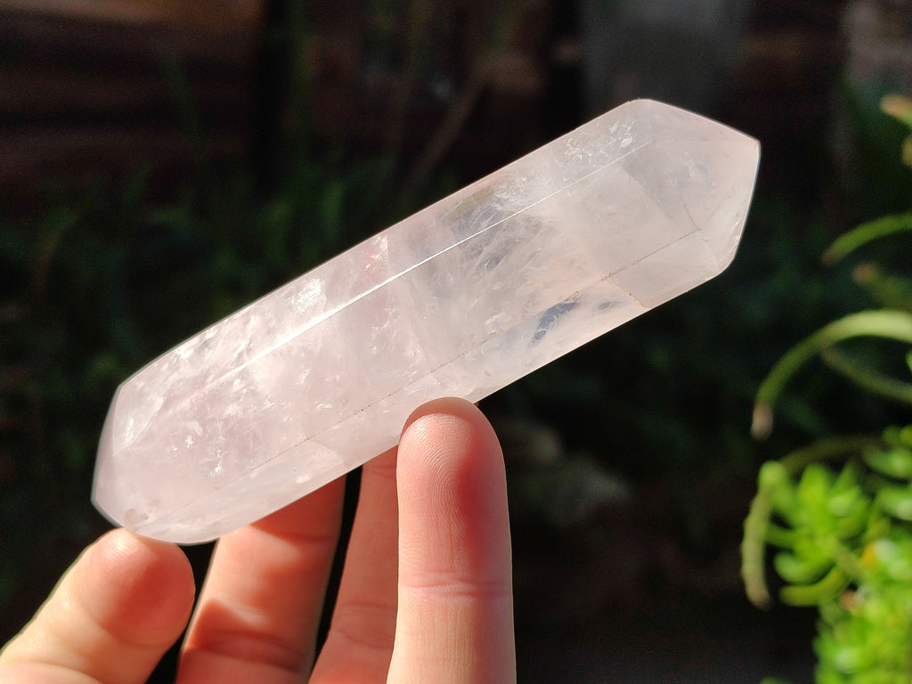 Polished Double Terminated Rose Quartz Points x 6 Ambatondrazaka, Madagascar - Toprock Gemstones and Minerals 