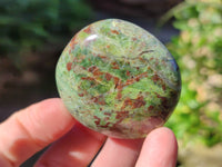 Polished Green Chrysoprase Palm Stones x 24 From Madagascar - Toprock Gemstones and Minerals 