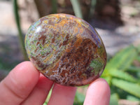 Polished Green Chrysoprase Palm Stones x 24 From Madagascar - Toprock Gemstones and Minerals 
