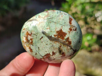 Polished Green Chrysoprase Palm Stones x 24 From Madagascar - Toprock Gemstones and Minerals 