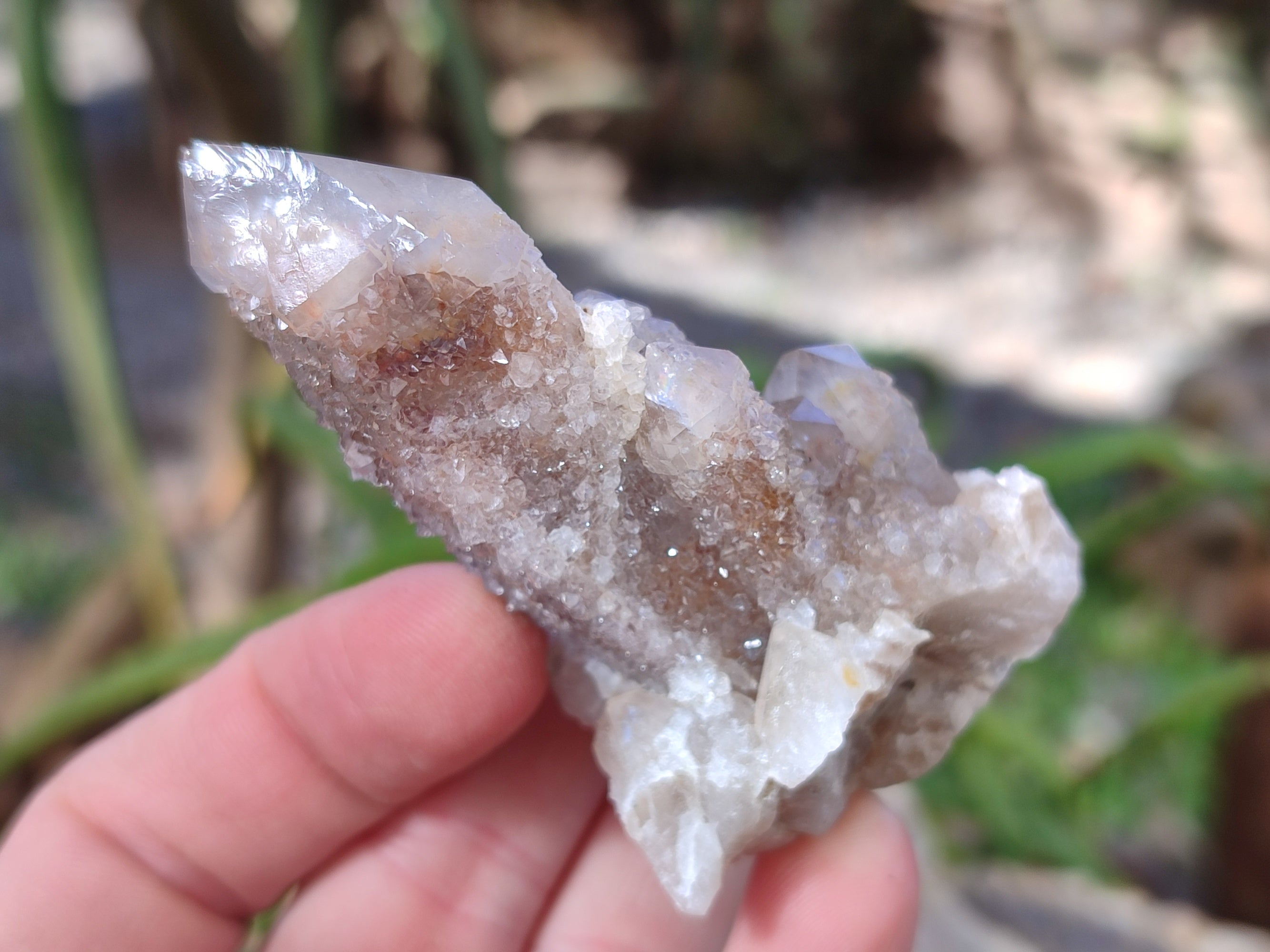 Natural Golden Hematoid Coated Fairy Spirit Quartz Clusters x 12 From Boekenhouthoek, South Africa - Toprock Gemstones and Minerals 