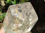 Polished Clear Quartz Crystals with Rainbow Veils x 2 From Madagascar - Toprock Gemstones and Minerals 