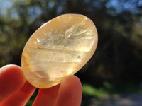 Polished Golden Healer Quartz Palm Stones x 24 From Madagascar