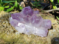 Natural Jacaranda Amethyst Quartz Cluster x 3 From Mumbwa, Zambia - Toprock Gemstones and Minerals 