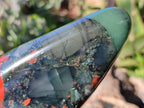 Polished Bloodstone Standing Free Forms x 2 From Swaziland - Toprock Gemstones and Minerals 