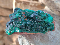 Natural Dioptase with Chrysocolla, Malachite and Shattuckite Specimens x 6 From Likasi, Congo - Toprock Gemstones and Minerals 