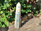 Polished Blue Spinel Spotted Quartz Tower x 1 From Madagascar - Toprock Gemstones and Minerals 