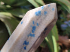 Polished Blue Spinel Spotted Quartz Tower x 1 From Madagascar - Toprock Gemstones and Minerals 