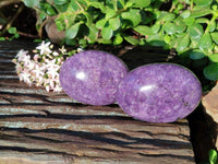 Polished Lepidolite Free Forms x 6 From Zimbabwe