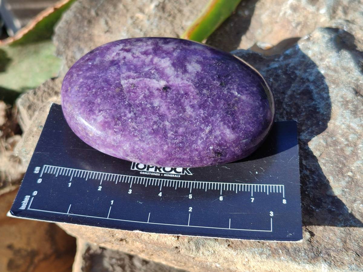 Polished Lepidolite Free Forms x 6 From Zimbabwe - Toprock Gemstones and Minerals 