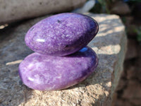 Polished Lepidolite Free Forms x 6 From Zimbabwe