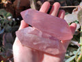 Polished Double Terminated Rose Quartz Points x 6 Ambatondrazaka, Madagascar - Toprock Gemstones and Minerals 