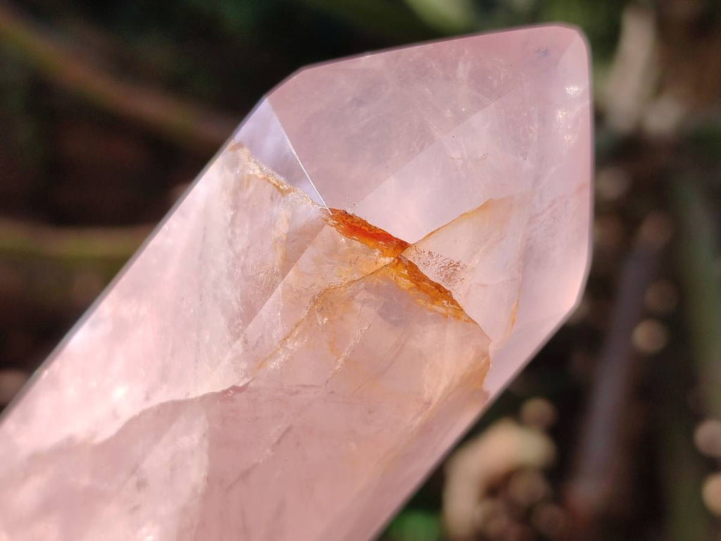 Polished Double Terminated Rose Quartz Points x 6 Ambatondrazaka, Madagascar - Toprock Gemstones and Minerals 