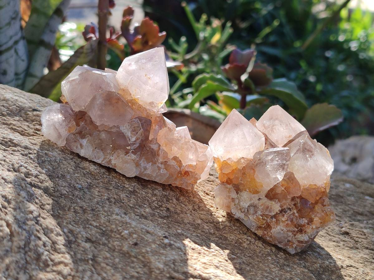 Natural Smokey Amethyst Spirit Quartz Clusters x 6 From Boekenhouthoek, South Africa - Toprock Gemstones and Minerals 