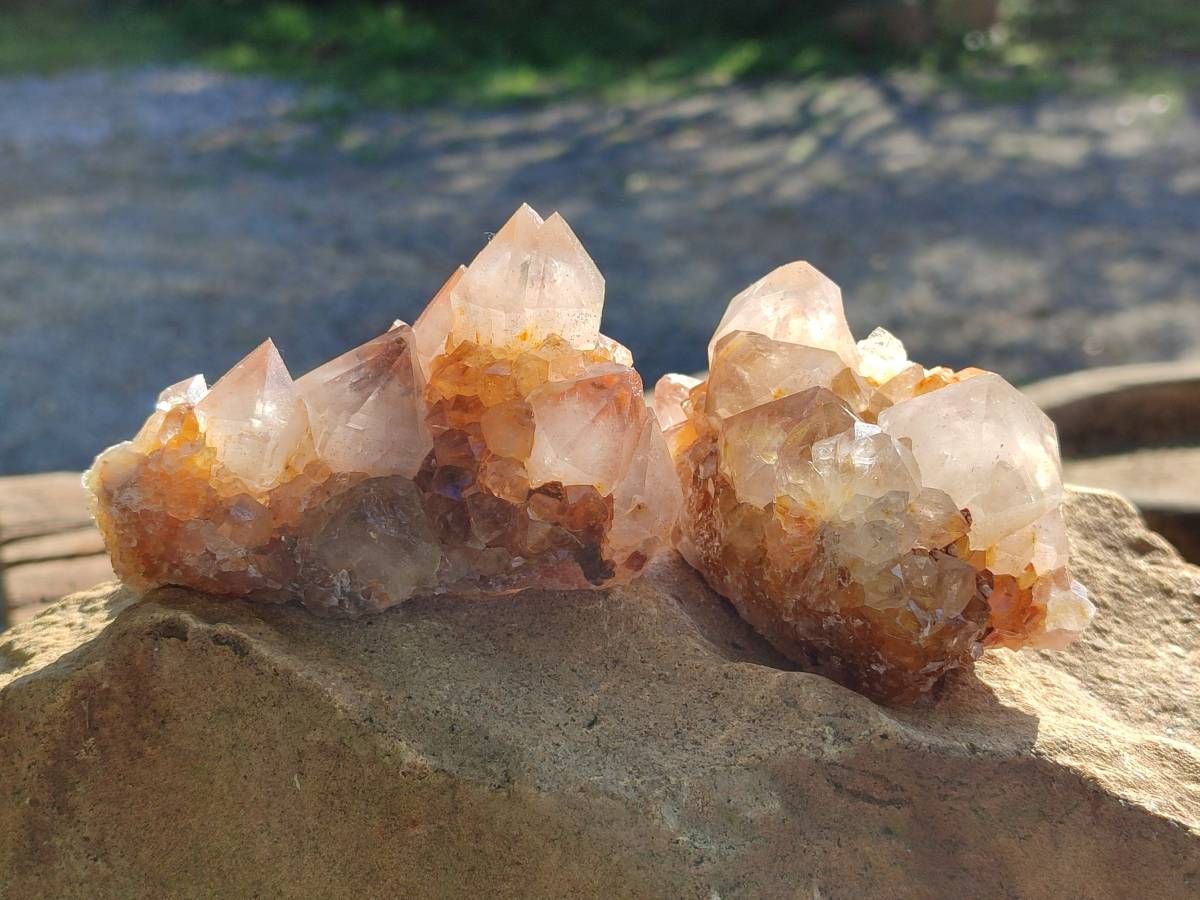 Natural Smokey Amethyst Spirit Quartz Clusters x 6 From Boekenhouthoek, South Africa - Toprock Gemstones and Minerals 