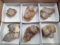 Natural Smokey Amethyst Spirit Quartz Clusters x 6 From Boekenhouthoek, South Africa