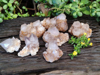 Natural Smokey Amethyst Spirit Quartz Clusters x 6 From Boekenhouthoek, South Africa
