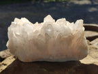 Natural White Multi Terminated Candle Quartz Clusters x 3 From Madagascar - Toprock Gemstones and Minerals 