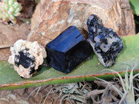 Natural Schorl Black Tourmaline Specimens x 35 From Erongo, Namibia - Toprock Gemstones and Minerals 