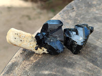 Natural Schorl Black Tourmaline Specimens x 35 From Erongo, Namibia - Toprock Gemstones and Minerals 
