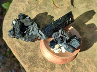 Natural Schorl Black Tourmaline Specimens x 35 From Erongo, Namibia - Toprock Gemstones and Minerals 
