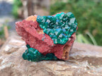 Natural Dioptase on Dolomite Matrix Specimens x 6 From Likasi, Congo - Toprock Gemstones and Minerals 