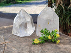 Polished Clear Quartz Crystals x 2 From Madagascar - Toprock Gemstones and Minerals 
