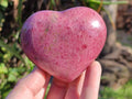 Polished Pink Rhodonite Free Forms And Hearts x 4 From Ambindavato, Madagascar - Toprock Gemstones and Minerals 