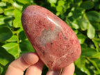 Polished Pink Rhodonite Free Forms And Hearts x 4 From Ambindavato, Madagascar - Toprock Gemstones and Minerals 