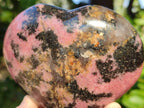 Polished Pink Rhodonite Free Forms And Hearts x 4 From Ambindavato, Madagascar - Toprock Gemstones and Minerals 