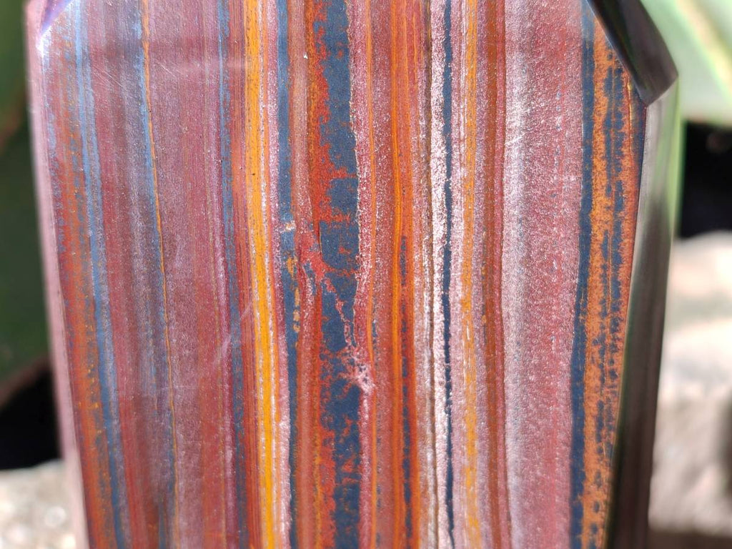 Polished Banded Tiger Iron Points x 2 From Northern Cape, South Africa - Toprock Gemstones and Minerals 