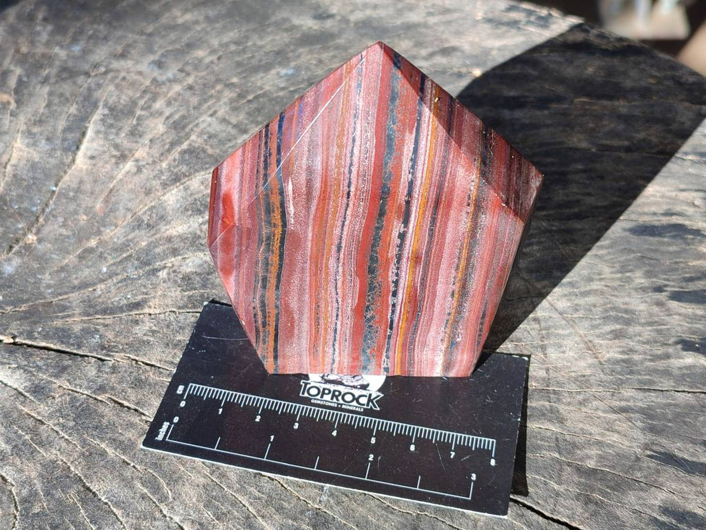 Polished Banded Tiger Iron Points x 2 From Northern Cape, South Africa - Toprock Gemstones and Minerals 