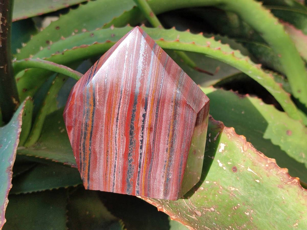 Polished Banded Tiger Iron Points x 2 From Northern Cape, South Africa - Toprock Gemstones and Minerals 