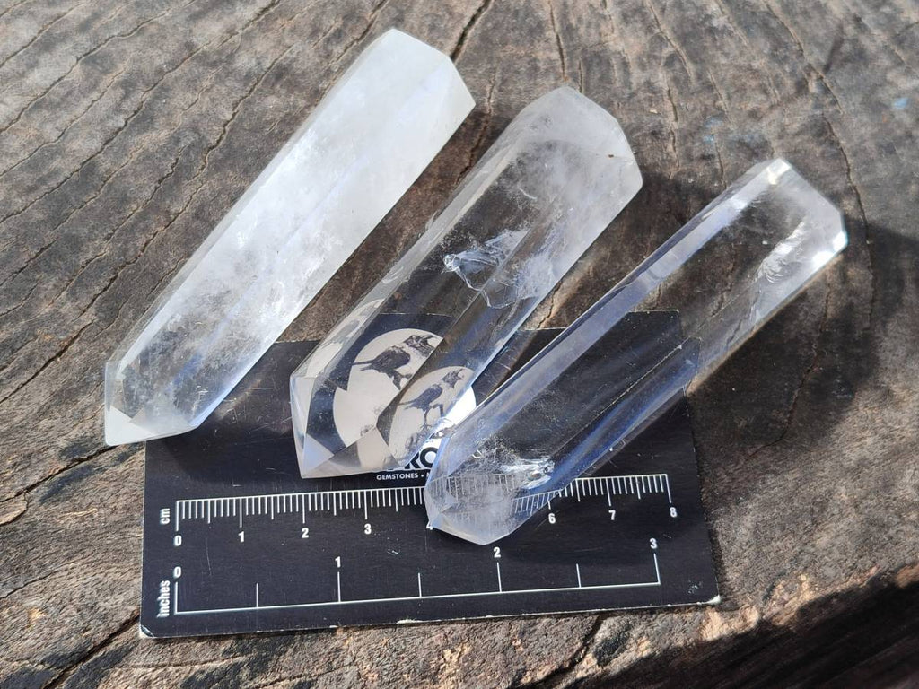 Polished Clear Quartz Crystals x 12 From Madagascar - Toprock Gemstones and Minerals 