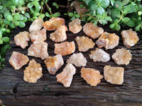 Natural Golden Limonite Quartz Clusters x 35 From Solwezi, Zambia - Toprock Gemstones and Minerals 