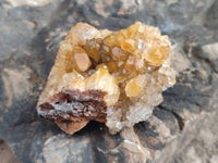 Natural Golden Limonite Quartz Clusters x 35 From Solwezi, Zambia - Toprock Gemstones and Minerals 