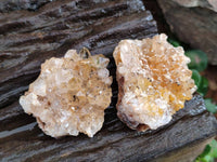 Natural Golden Limonite Quartz Clusters x 35 From Solwezi, Zambia - Toprock Gemstones and Minerals 